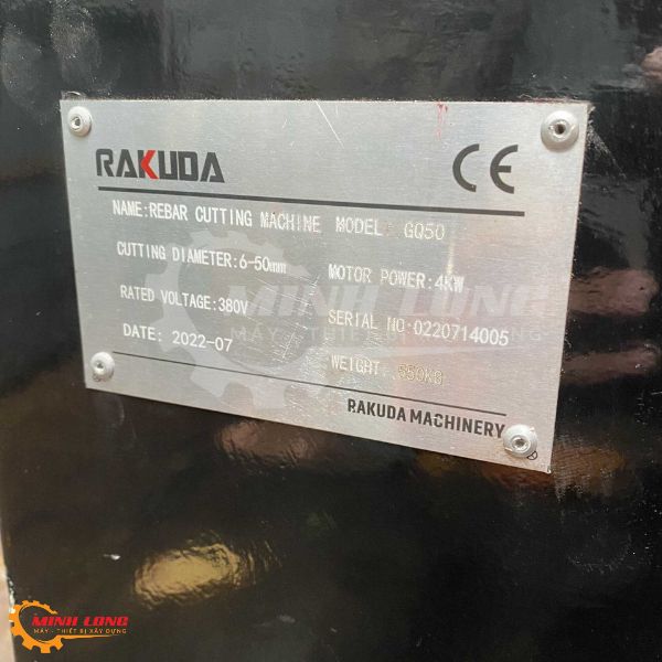 Thông số Máy cắt Sắt GQ50 Rakuda