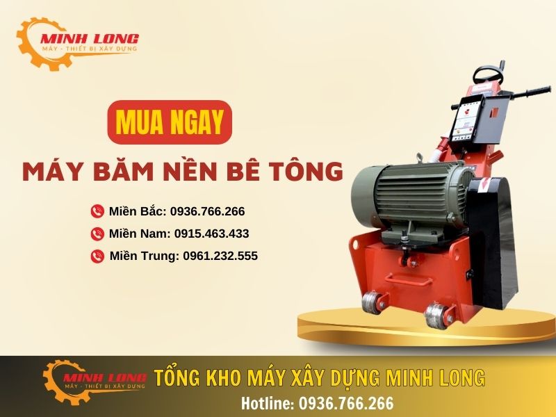 Mua máy băm nền giá tốt chính hãng tại Minh Long
