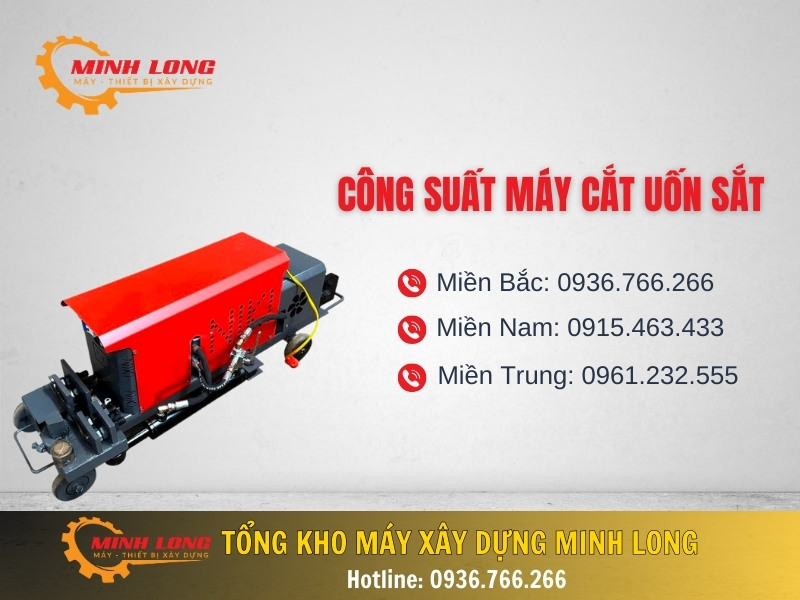 Cùng tìm hiểu công suất máy cắt uốn sắt tại Minh Long