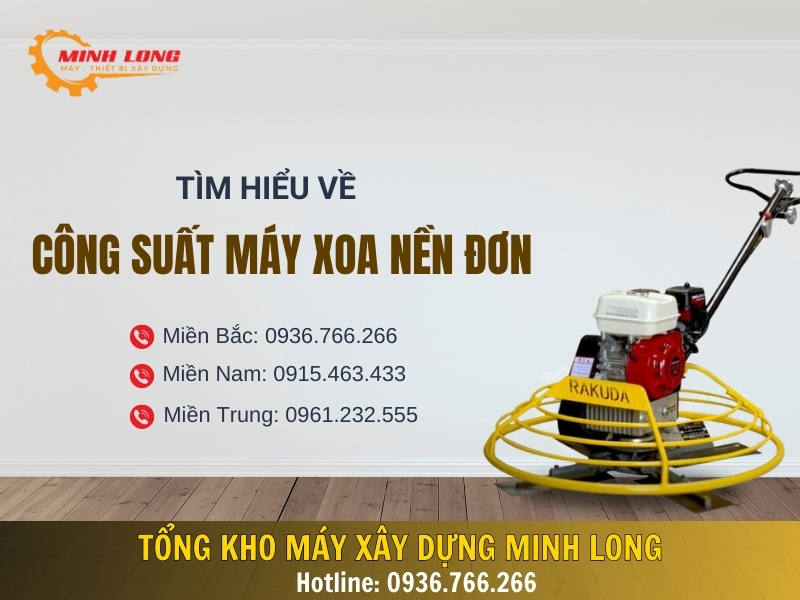 Công suất máy xoa nền đơn được nhiều người dùng nhất hiện nay