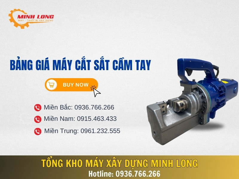 [Cập nhật] Bảng giá máy cắt sắt cầm tay mới nhất 2024 tại Minh Long