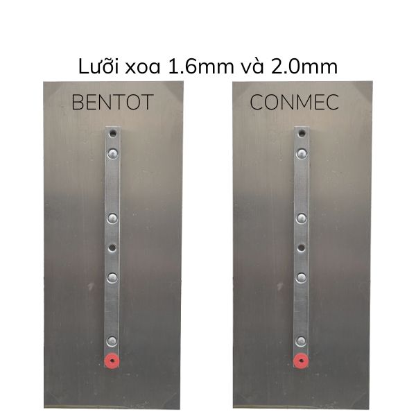 Lưỡi xoa bê tông 1.6mm-2.0mm Bentot, Conmec